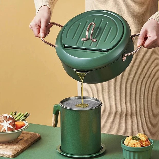 Stainless Steel Induction Frying Pot