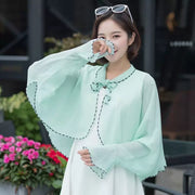 Women's Driving Sleeves Summer Chiffon Cape and Shawl