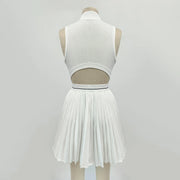 Golf Tennis Dress Sports Set Yoga for Women Workout Pickleball Clothing Badminton Skorts Activewear hollow out sport dresses