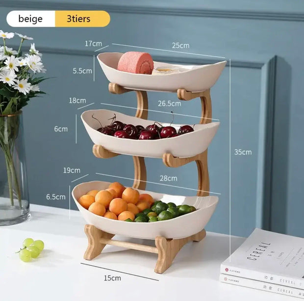 Home Living Three Layer Fruit Plate