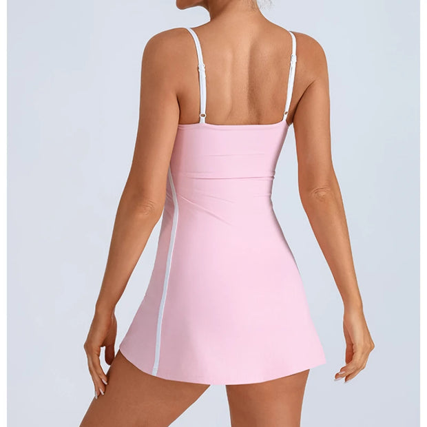 Pad Women Sports Dress for Tennis With Shorts Golf Clothing Yoga Set Workout Skirts Pickleball Badminton Skorts Activewear