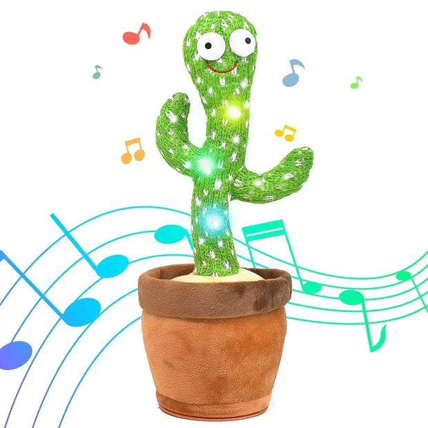 Dancing and Talking Cactus Toy Sunshine Cactus Children's Electronic Plush Toy with 120 Songs Children's Birthday Gifts