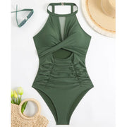 Summer Sexy Mesh One Piece Swimsuits Closed Women's Swimwear Push Up For Swimming Wear Body Bathing Suits Beachwear Pool Bather