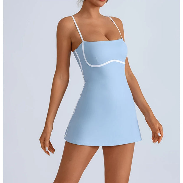 Pad Women Sports Dress for Tennis With Shorts Golf Clothing Yoga Set Workout Skirts Pickleball Badminton Skorts Activewear