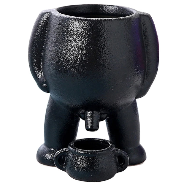 Human Shaped Small Cactus Pot Aesthetic Ceramic Succulent Plant Pot Creative Funny Succulent Planter for Home Office