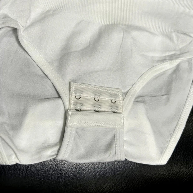 Seamless Long Sleeve Thong Bodysuit Shapewear High Compression Fajas Body Shaper Tummy Control Round Neck Jumpsuit Tops