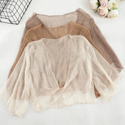 Summer Matching Cardigan Small Jacket Women Chiffon Shawl Short Section Small Shawl Sunscreen Clothing Female Thin Section Top