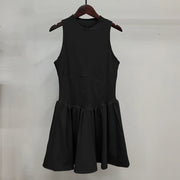 Sexy Tennis Clothes Sports Dress for Women Stand-up Buit-in Short Golf Badminton Casual Frock Fitness Suit One-Pieces Dress