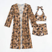 New Print 2025 Swimsuits Tankini Sets Female Swimwear Push Up For Beach Wear Three-Piece Bathing Suit Pool Women's Swimming Suit