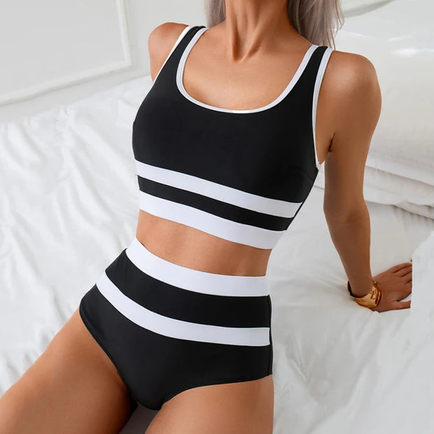 Sexy Bikinis 2025 Swimsuits Women Swimwear Push Up Female Beach Swimming Wear Bathing Suits High Waist Bikini Set Pool Bather