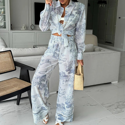 Long Sleeve Loose 2 Piece Set Casual Outfit