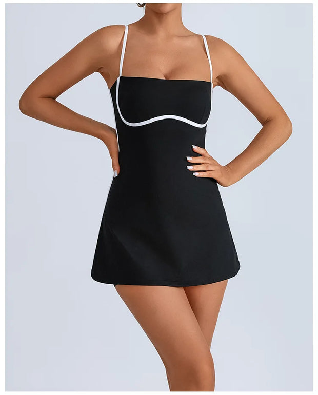 Pad Women Sports Dress for Tennis With Shorts Golf Clothing Yoga Set Workout Skirts Pickleball Badminton Skorts Activewear