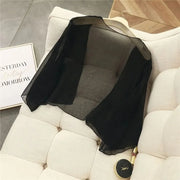 Summer Matching Cardigan Small Jacket Women Chiffon Shawl Short Section Small Shawl Sunscreen Clothing Female Thin Section Top