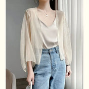 Summer Matching Cardigan Small Jacket Women Chiffon Shawl Short Section Small Shawl Sunscreen Clothing Female Thin Section Top