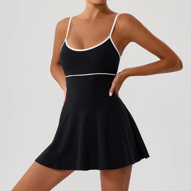 Tennis Dress For Women with Pockets Golf Skirts Anti Shorts Yoga Suit Badminton Clothing Activewear