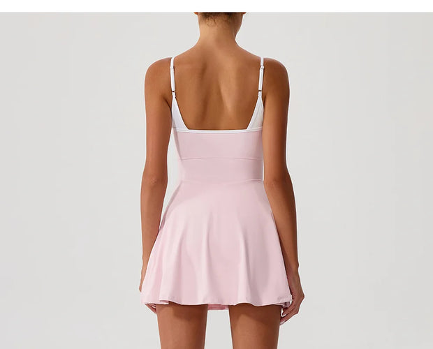 Tennis Dress For Women with Pockets Golf Skirts Anti Shorts Yoga Suit Badminton Clothing Activewear