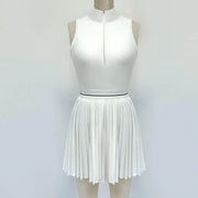 Golf Tennis Dress Sports Set Yoga for Women Workout Pickleball Clothing Badminton Skorts Activewear hollow out sport dresses