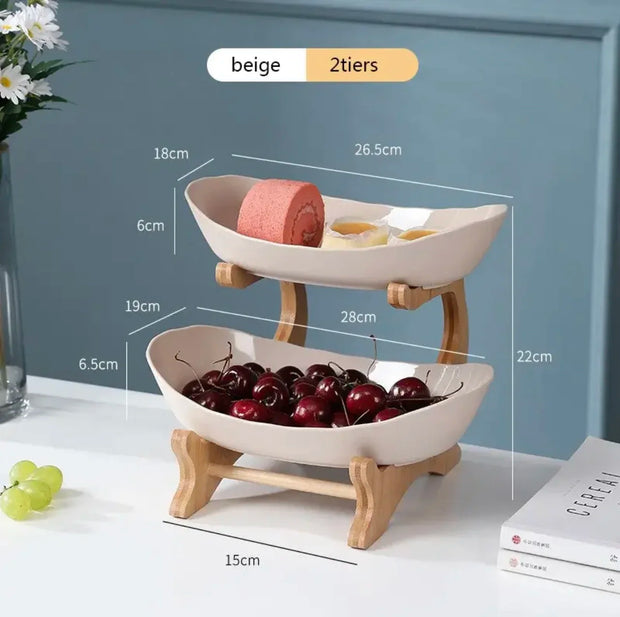 Home Living Three Layer Fruit Plate